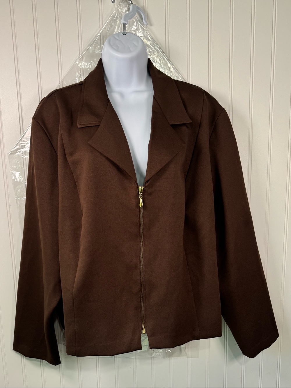 Therapy by Strasmore Classic Brown Zip-Front Women's Jacket